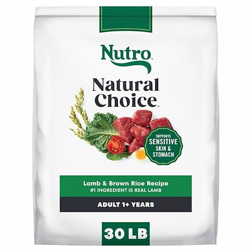 Nutro Natural Choice Adult Dry Dog Food, Lamb & Brown Rice Recipe, 30 lb