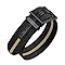 ULLCHRO Pulseira de relógio de nylon de 20 mm e 22 mm de substituição de passagem única, pulseira de relógio militar respirável para homens, pulseiras elásticas macias com fivela preta (20 mm, preto e