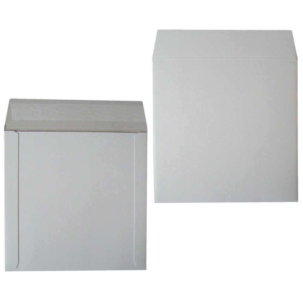50 Strong 7" / 45RPM Record Vinyl Peel and Seal White Board MAILERS ENVELOPES - 625 Micron Cardboard SELF Seal Packaging MAILING Postal Postage Packets