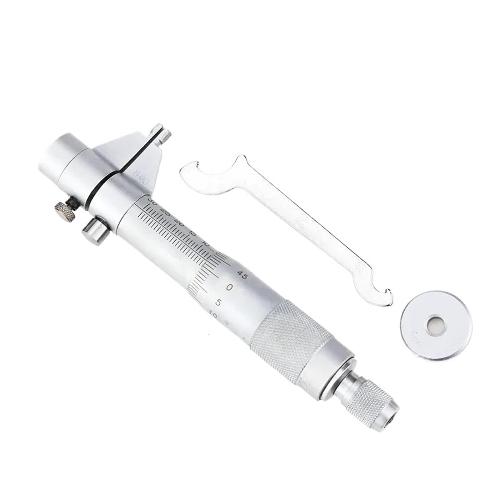 Micrómetro interior, calibre de carburo de tornillo métrico de diámetro interno, herramientas de instrumentos de medición de precisión Error bajo(5-30mm Inside)