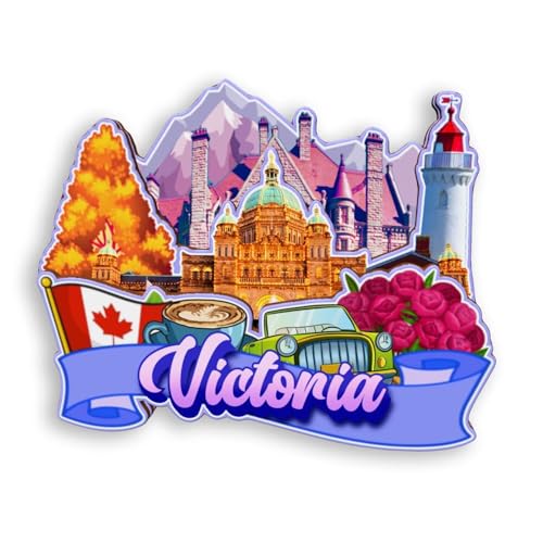 Imán para refrigerador Victoria Canadá miniatura 1