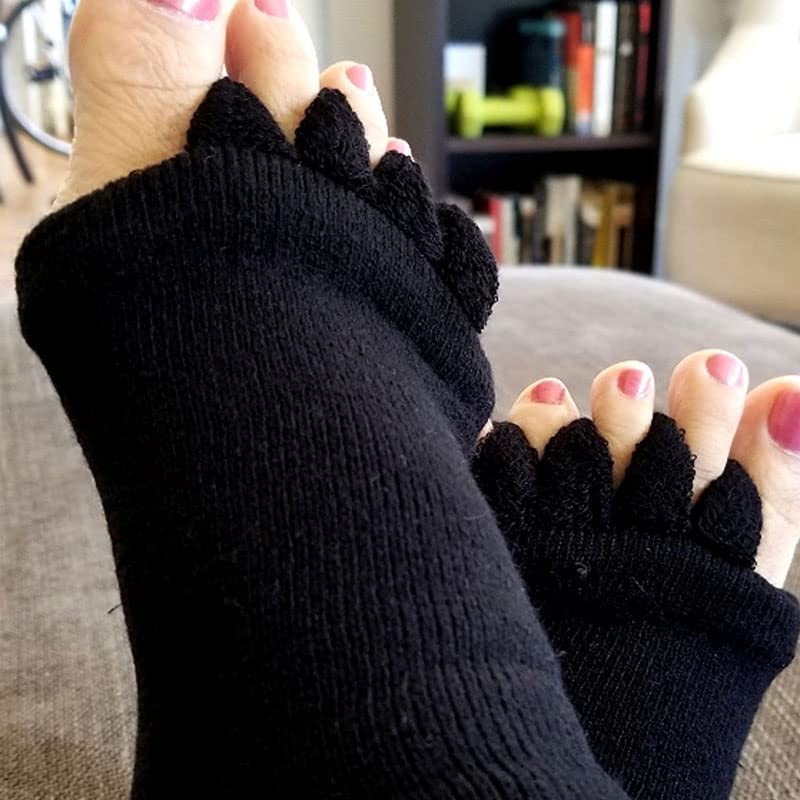 Image of AIBEARTY 1 Pair Yoga Sport Gym Five Toe Separator Socks