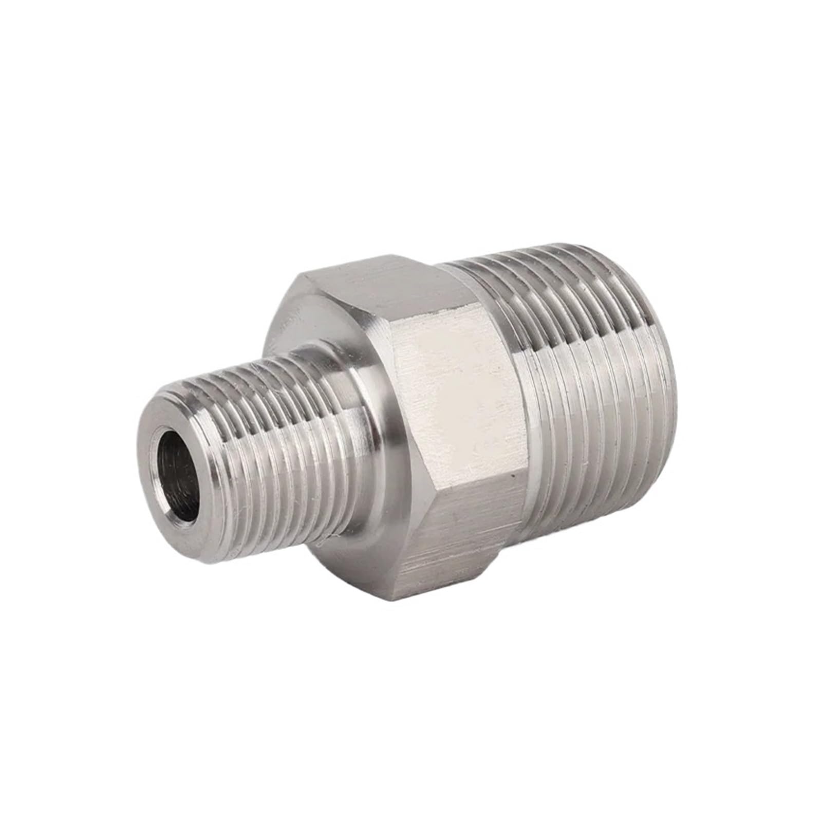 Pknvkzidk Men's One Color 1Pc M16x1 To M16x1 Metric Thread 304 Stainless Steel High Pressure Hex Nipple Pipe Fitting