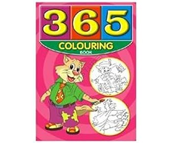 Paperback 365 Colouring Pages - Pink And Green Book