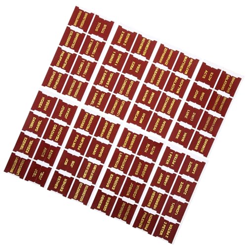 Pestañas bíblicas de cuero para evitar pérdidas de tiempo al buscar libros sagrados
