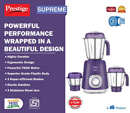 prestige supreme mixer 750 watts price