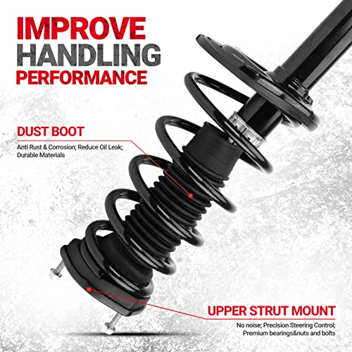 Kax 172310 172309 Rear Struts Fit For Camry Avalon 2007 2008 2009 2010 2011 2012 Complete Shocks Absorber Quick Suspension Struts With Coil Springassembly Set Of 2 #TOP2