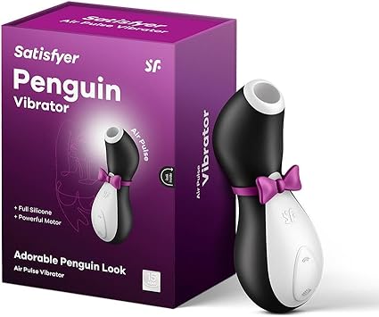 Satisfyer Pro Penguin Next Generation Vibrador de ondas de presión | Succionador de clítoris con 11 modos de vibración | Consolador con batería | Juguete sexual para mujeres | Impermeable (IPX7)