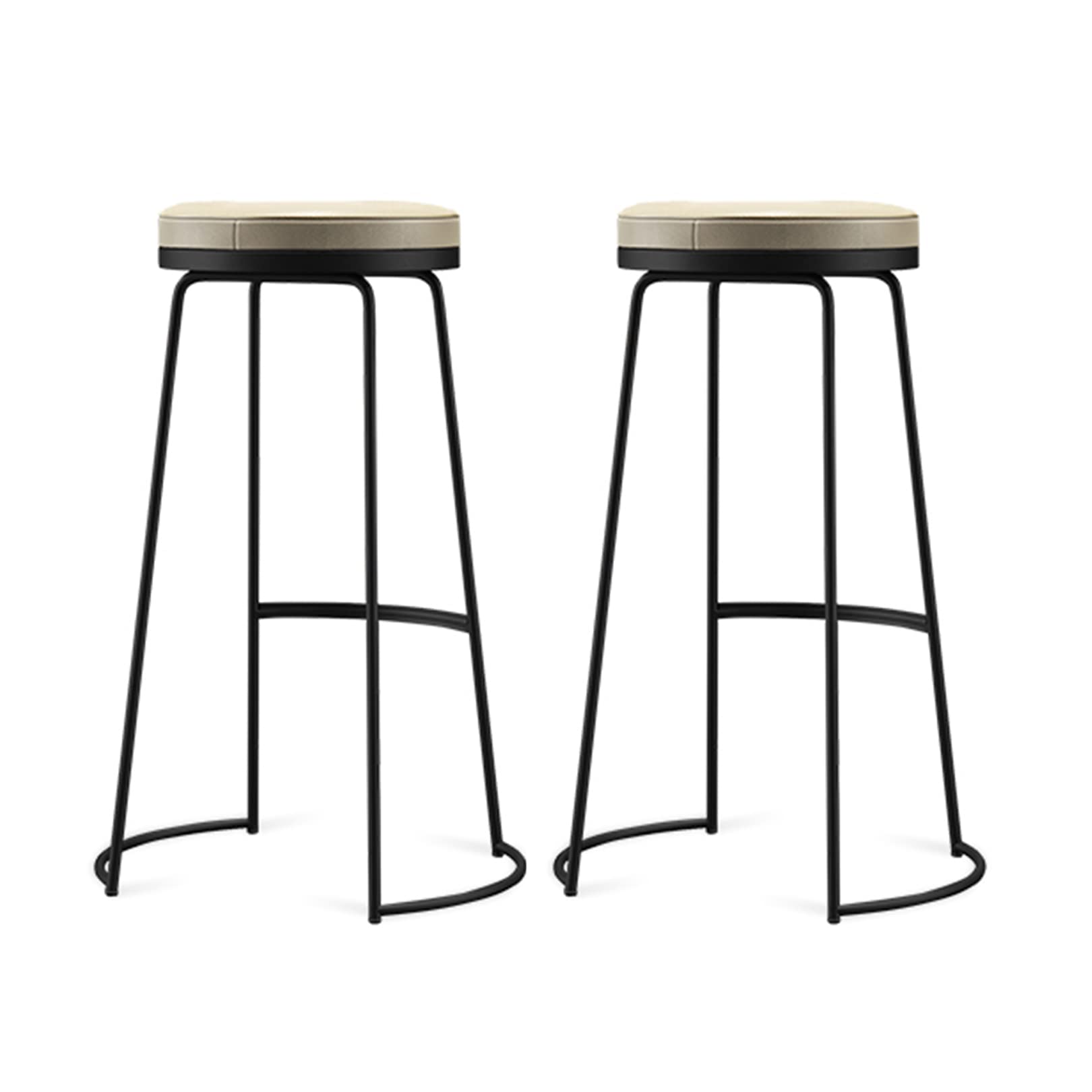 Chaises de bar pour cuisine et petit déjeuner autour d'un mange-debout noir