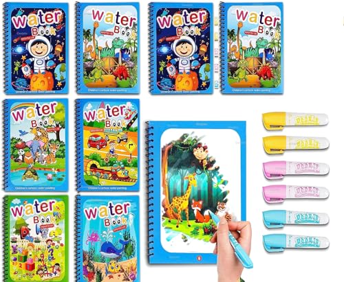 Conjoin 8 Water Magic Coloring Doodle Book, Quick Dry Painting, Extreme Fun and Enjoy with Drawing for Kids Party Bulk - 8 Set of Water Coloring Books (8) (B0CP5X48GL) Amazon Price History, Amazon Price Tracker