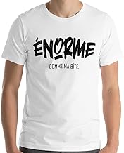 T-Shirt Humour Homme Message drôle Enorme Bite. Idée Cadeau Original Marrant pour Ami Couple Collègue Frère Pote Père Mari Amoureux pour Anniversaire Noël Fête Soirées. Tee-Shirt Sourire.