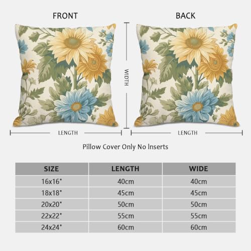 Fundas de cojines 40x40 para decoración de primavera en sofá y dormitorio 5