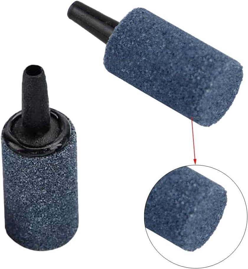 Image of 1 Inch Air Stone,Aquarium Air Stones, Cylinder Bubble Diffuser Airstone Fish Tank Bubbler Air Pump Accessories for Aquariums Hydroponics Grey (12 Pack)