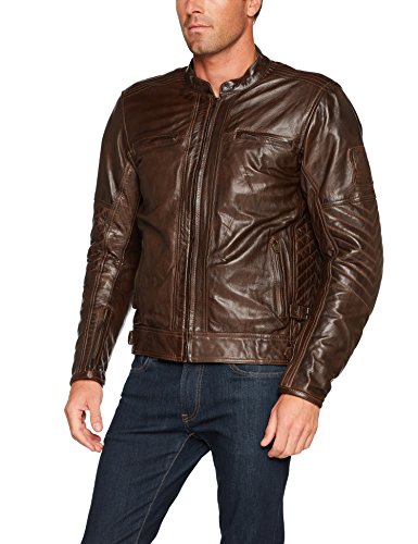 Overlap Chaqueta de Moto Barry, Marrón, L