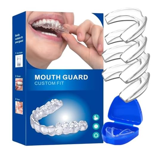 Ferula Descarga Bruxismo, 4 Piezas 2 Tamaños, Bruxismo Dental Noche, Férula de Descarga, Protector Bucal para Dormir, Prevención del Rechinar de Dientes y los Ronquidos