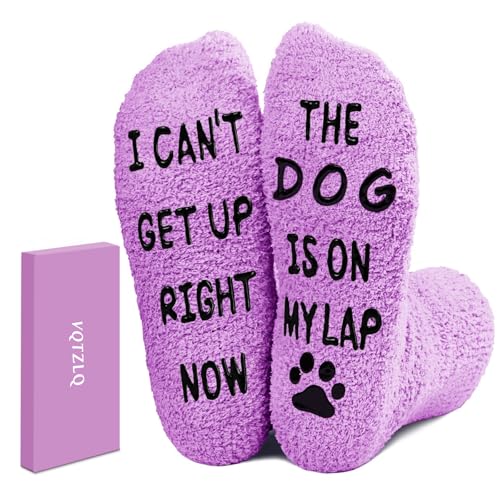 Gifts for Mom, Stocking Stuffers for Women Adults, Christmas Gifts for Women Mom Grandma Teacher Wife Dog Lovers, Birthday Mothers Day from Daughter Son, Funny Fuzzy Slipper Socks.