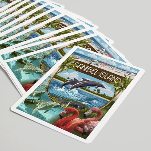 Baraja de cartas Póker Sanibel Island Florida 52 piezas miniatura 5
