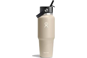 Lilac Hydro Flask | 32 Oz Wide Flex Straw Travel Bottle Oat
