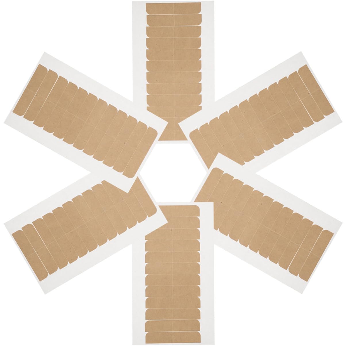 Beavorty 5 Sätze Doppelseitiges Klebeband Doppelseitige Verlängerungsbänder Bandverlängerungen Klebeband Doppelseitig Double Sided Tape Ersatz Des Verlängerungsbandes Haarband 6 Blatt * 5