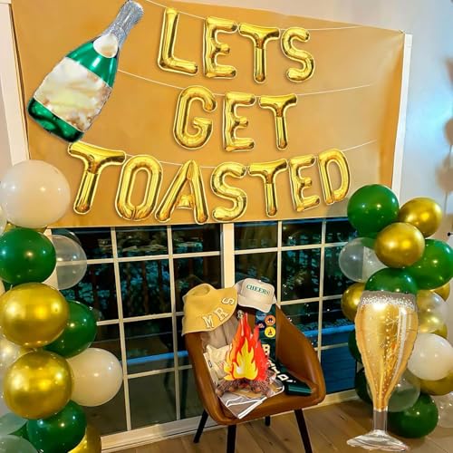 Image of Lets Get Toasted Bachelorette Decoration Mountain Engagement Decoration Mountain Bachelorette Decoration Camp Bachelorette Decoration Camping Bachelorette Party Decorations