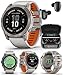 Wearable4U - Garmin Fenix 7X Pro Sapphire Solar Edition: Titanium 51 mm Smartwatch| Up to 37 Days Battery Life, Multisport & Outdoor High-Performance GPS Watch w/Flashlights.