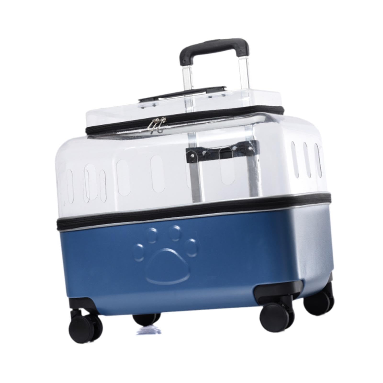 Generic Pet Travel Carrier Pet Carrier Cat Carrier Suitcase for Puppy, Blue