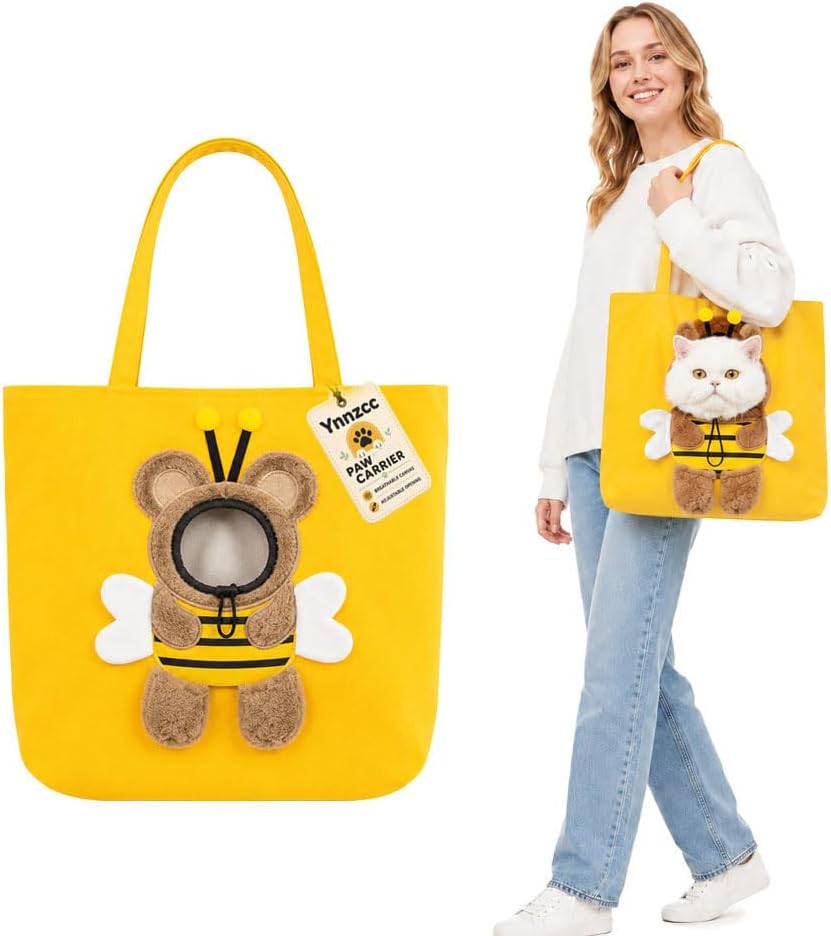 Paw Bag, Lion-Shaped Pet Shoulder Bag for Outings, Pets Canvas Bag