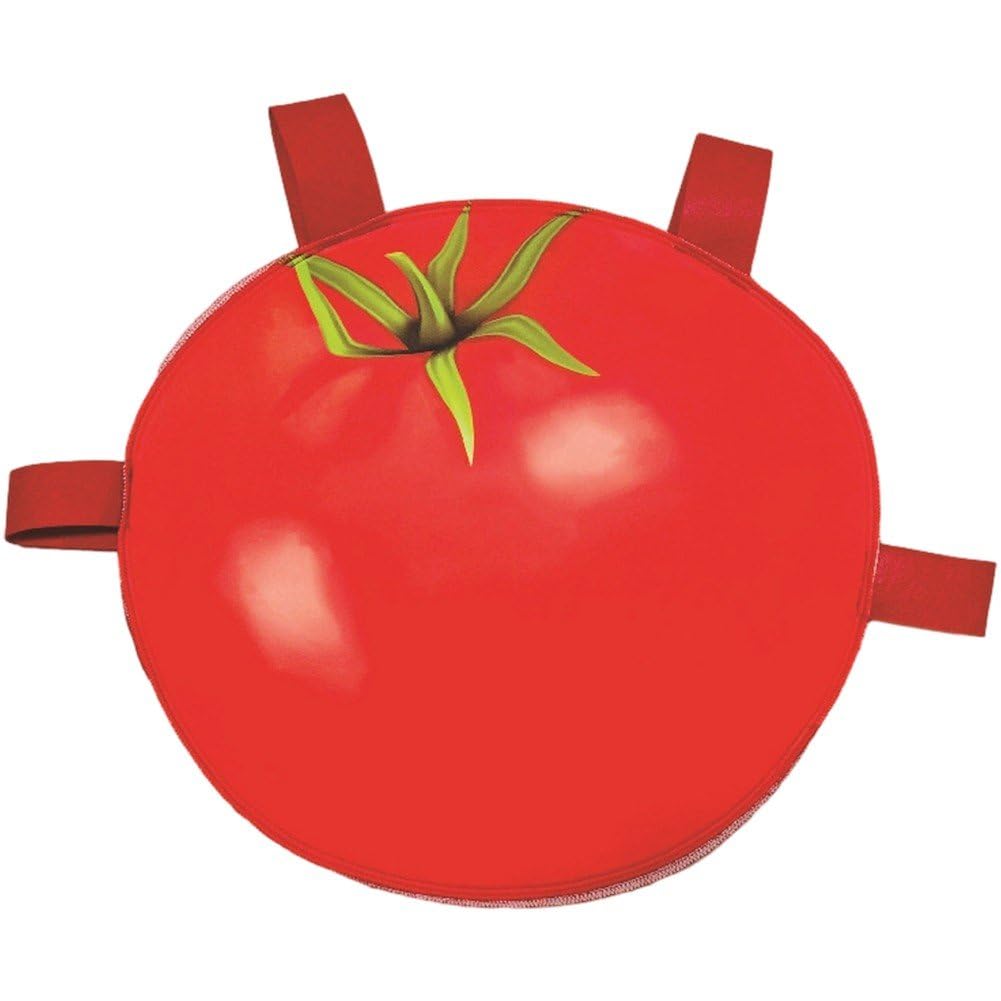 Fituenly 1PC Novelty Fruit Outfit Adult Cosplay Costume – Show Party Events Fruit Performance Costume, One Size Unisex Jumpsuit(tomato)