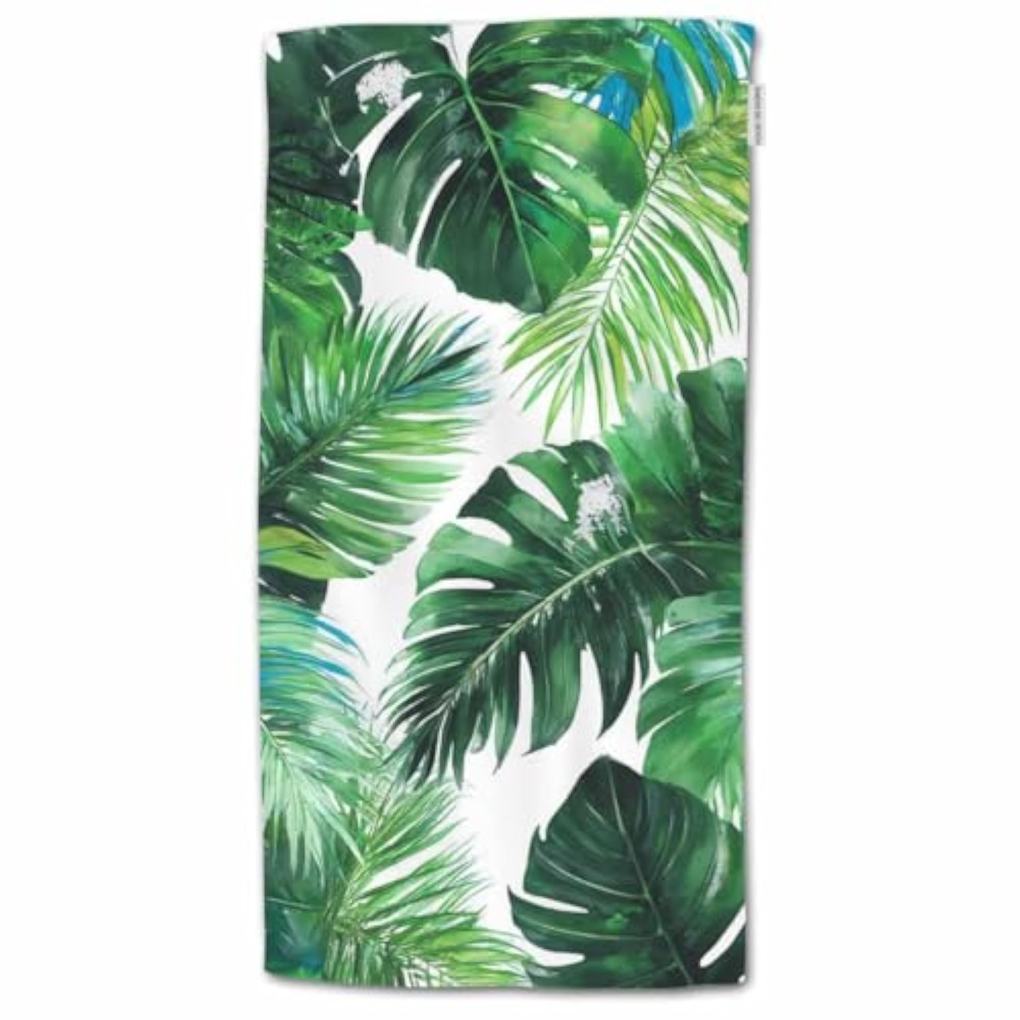 Palm Leaf Tropical Hand Towels, Soft & Decorative