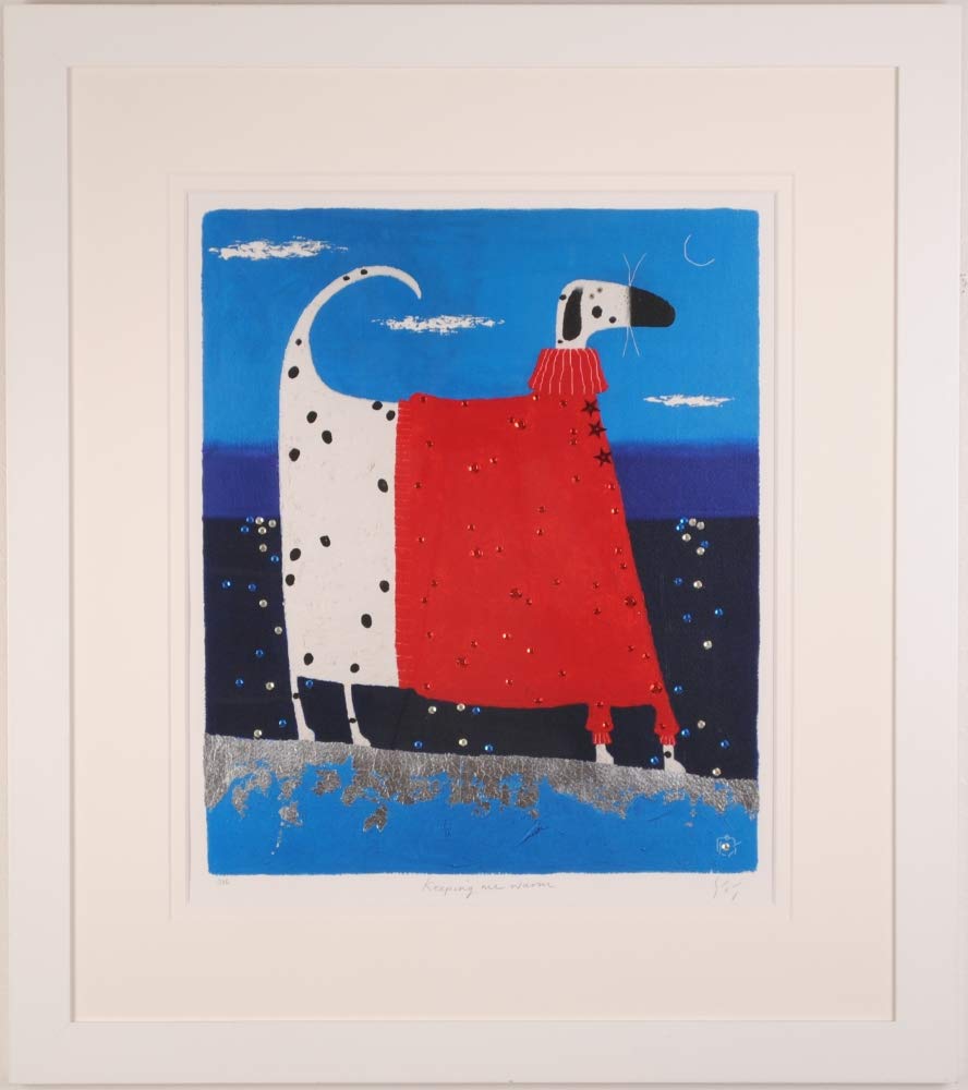 Amazon.co.jp: 犬 絵画 ダルメシアン ジークレー 版画 ゴヴィンダー