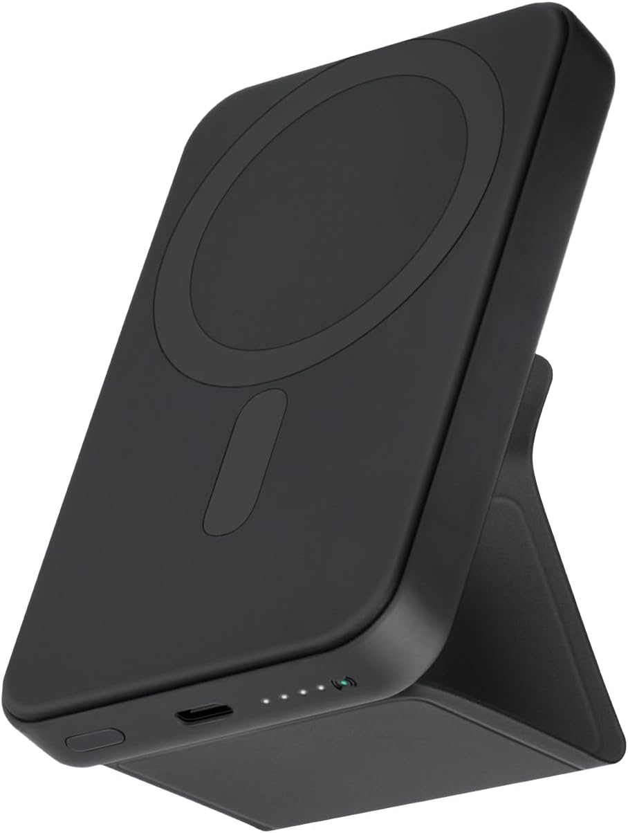 Portable Power Bank 6500mAh Foldable Magnetic Battery Pack Fast Charging Wireless Power Bank Compatible with iPhone 16/15/14/13/12 Series, Black Portable Power Bank 6500mAh Foldable Magnetic Battery Pack Fast Charging Wireless Power Bank Compatible with iPhone 16/15/14/13/12 Series, Black