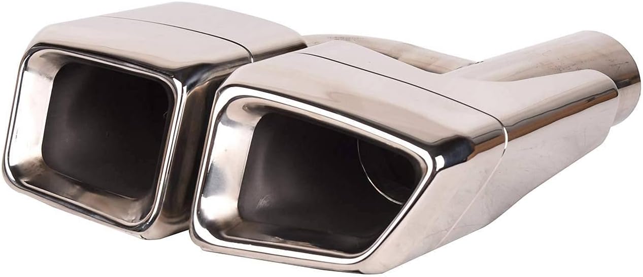 2PCS Car Exhaust Pipe Tip Muffler Stainless Steel Fit for Mercedes-Benz W212 E63 AMG 2006-2013