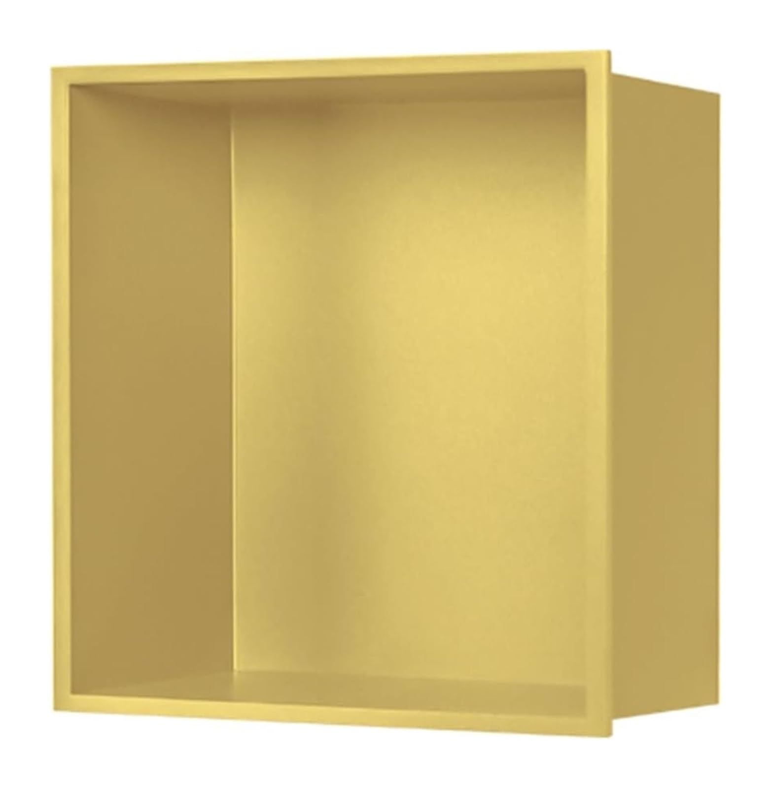 AYCDL Stainless Steel Shower with Built-in Storage One-Piece Design for Bathroom nization Space-Saving Solution Modern Shower Shelf,Oro-32x32x12.5cm