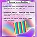 Jumbo Pop it 400 Bubbles Big Fidget Toy, 15.7 Inch Giant Pop it 400 Bubbles Sensory Toy, Stress Relief Silicone Pressure Relieving Toy, Square Squeeze Toy for Kids Autism and Adult Anxiety (Rainbow)