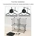 BAIFUPIANZHEN Metal Helmet Display Stand Motorcycle Helmet Storage Cabinet,Modern Retail Stackable Hat Rack Display Case,Wire Cube Storage Organizer,Multi-Purpose Shoe Storage Rack Bookshelf Shelves