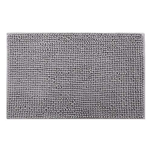Tapete De Banheiro Super Soft Antiderrapante Bolinha 60x40cm (Cinza Escuro)