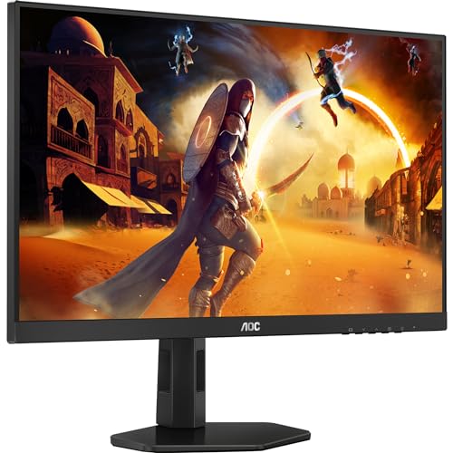 AOC Gaming Q27G4X- 27 Inch QHD Monitor, 180Hz, IPS, 1ms GtG, FreeSync, Gsync compatible, Speakers, HDR4000, Game Modes, Height Adjust (19820 x 1080 HDMI 2.0 / DisplayPort 1.4)
