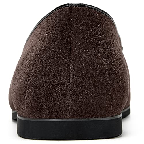 Image of Journey West Men's Suede Leather Belgian Loafers for Men Slip-on Casual Penny Casual Loafers