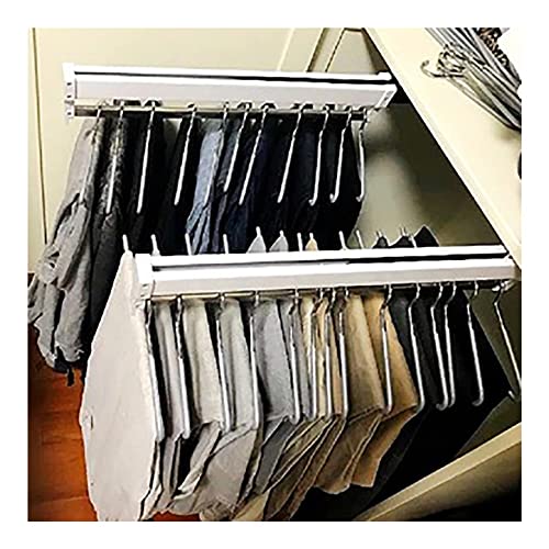 Porte-pantalons coulissant réglable de 40 cm pour penderie - 2