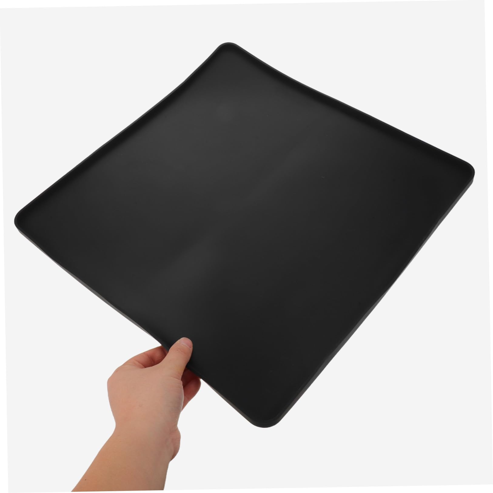 Vaschetta Raccogli Gocce 40 X 40 CM in Silicone Bordo Rialzato, Antiscivolo, per Deumidificatori e Macchine da Caffè, Tappetino Facile da Pulire, per Protezione Piani di Lavoro