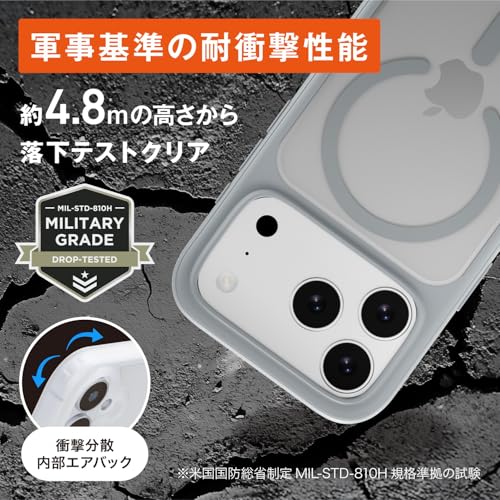 MagEasy iPhone 17 Pro 対応 ケース ショルダー ストラップ 付き クリア MagSafe 対応 スマホケース 耐衝撃 マグセーフ 頑丈 ショルダーケース の商品画像 4