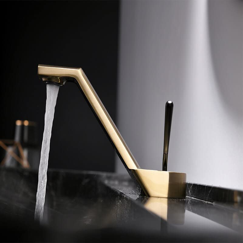 Robinet salle de bain laiton or mitigeur anti-fuite pour en finir avec le calcaire