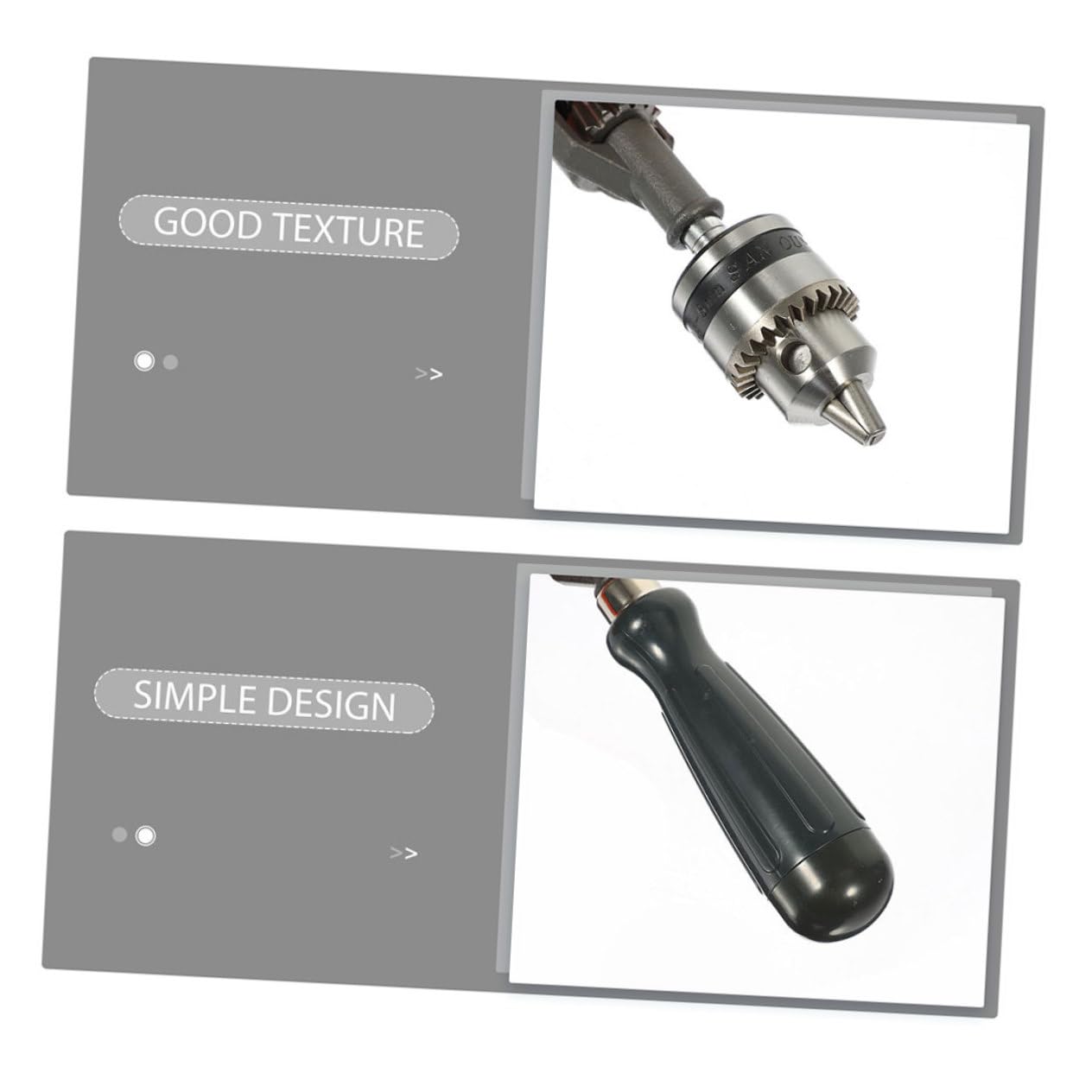 Trapano Manuale in Acciaio 3/8 Pollici, Controllo Manuale e Precisione per Fori nel Legno, per Studenti e Modellismo