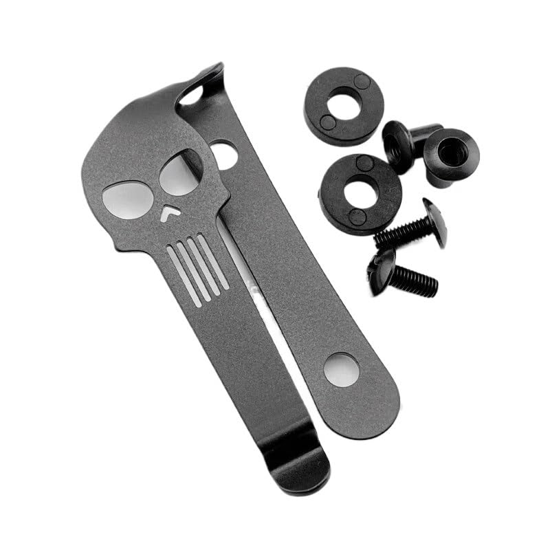 1PC Stainless Belt Clip with 2 Sets Screws Fit for Knife Case, Kydex Sheath DIY Making Accessory