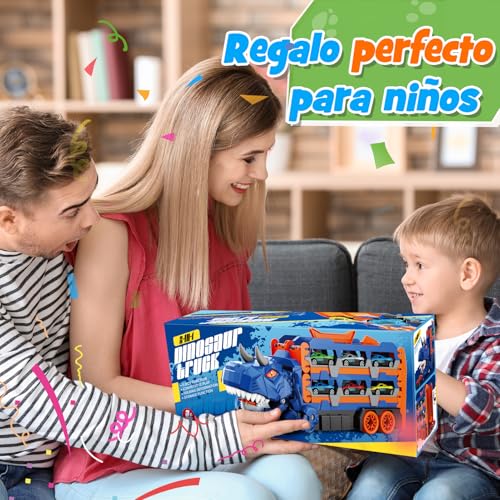 Miniatura 7 de Ikidiki - Camión Dinosaurio De Juguete, Circuito Infantil, 2-6 Años, 150 Cm, Regalo Para Niños
