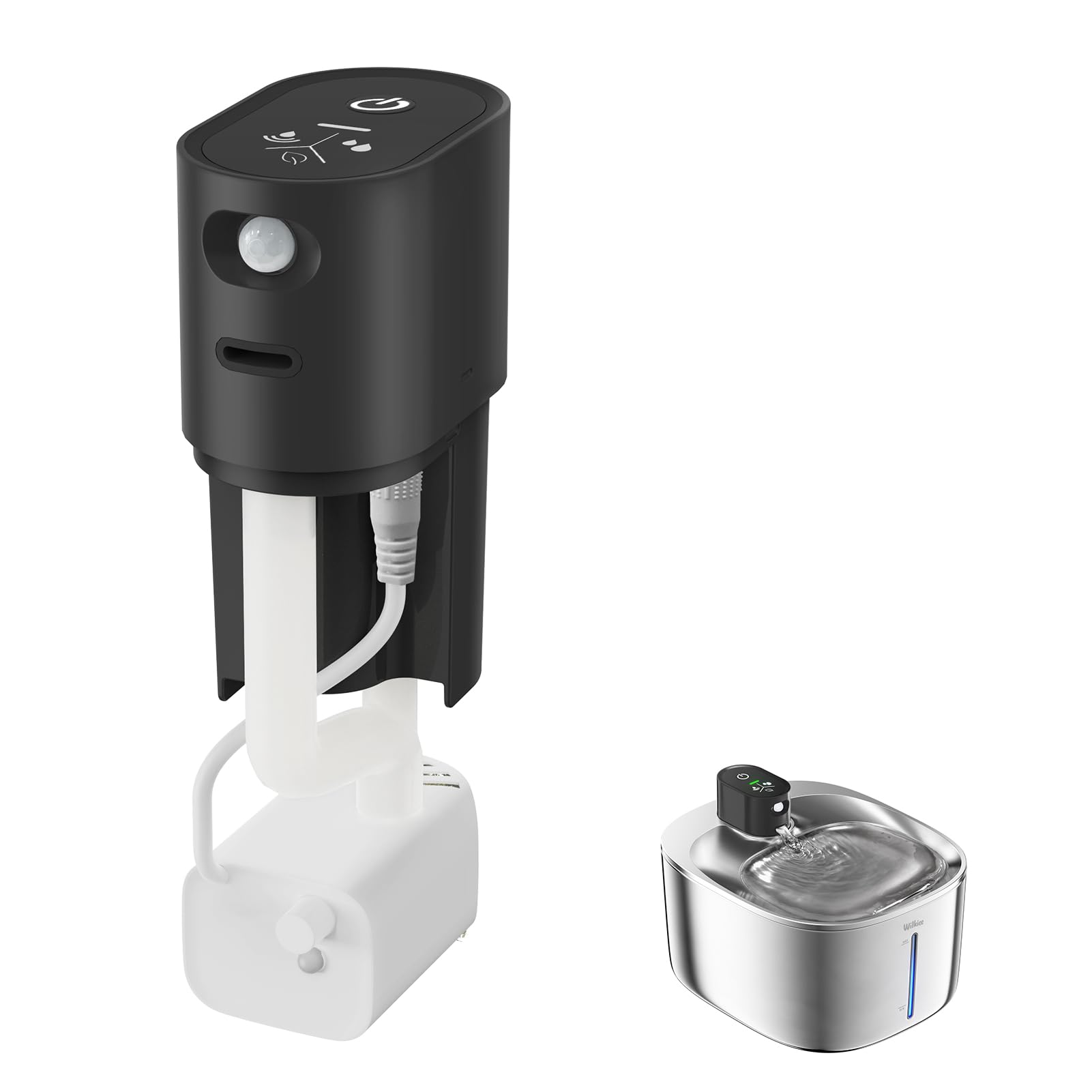 Motor de fuente de agua para gatos con bomba para FS10PLUS, motor de repuesto de fuente de gato de acero inoxidable para fuente de mascotas de 4.1 L
