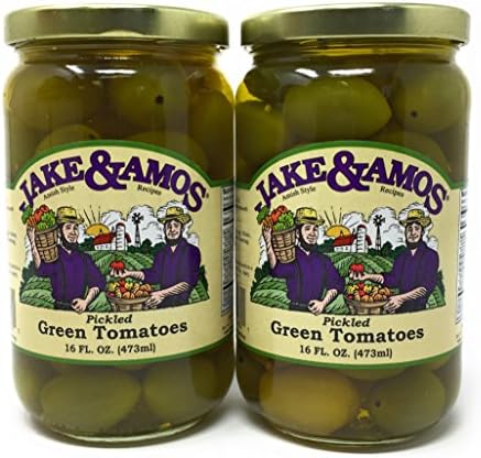 Jake & Amos - Pickled Green Tomatoes / 2 - 16 Oz. Jars