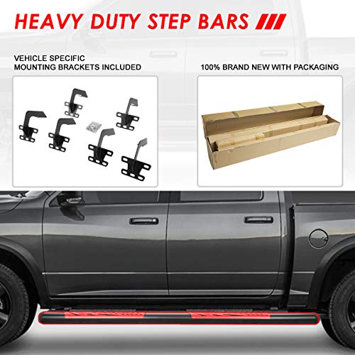 Estribos laterales 2019-2024 Dodge Ram 1500 acero inoxidable miniatura 5