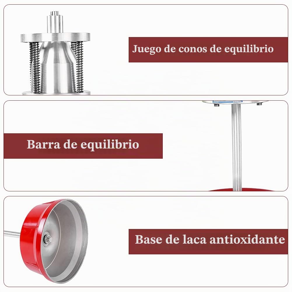 Equilibrador de Ruedas Portátil Universal para Coches y Camiones, Máquina Equilibradora Automática, Acero y Plástico