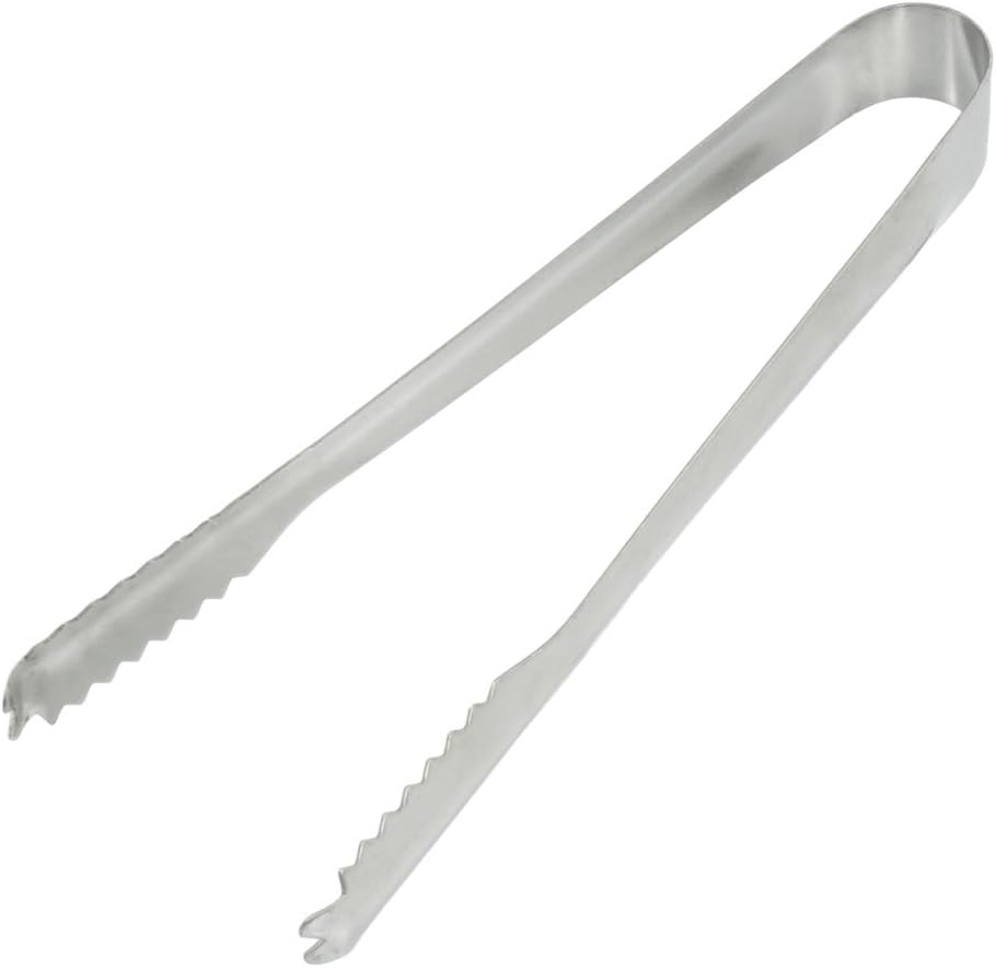 Stainless Steel Scallop Head Shaped Clip Food Ice Tong Tongs Tongs